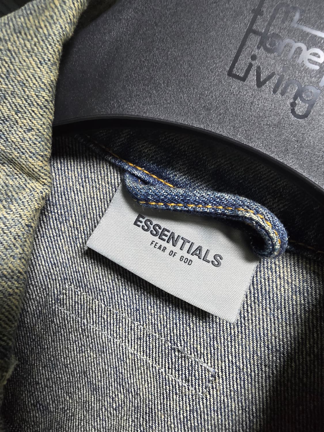 에센셜 데님 트리커 자켓 디스트레스드 인디고 L 상품이미지6