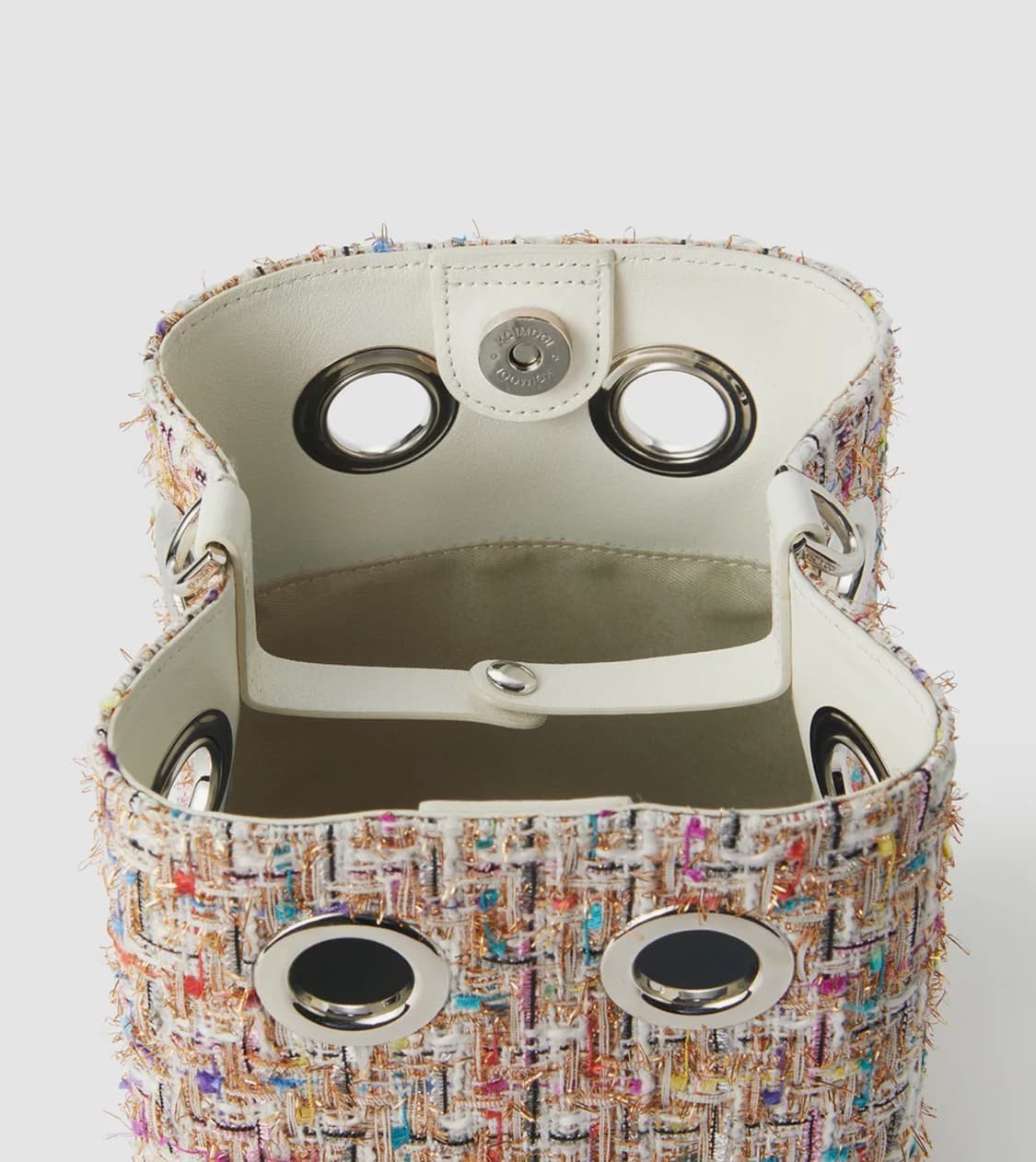 (새제품) 코이무이 소가죽 나나백 아이보리 트위드 상품이미지2