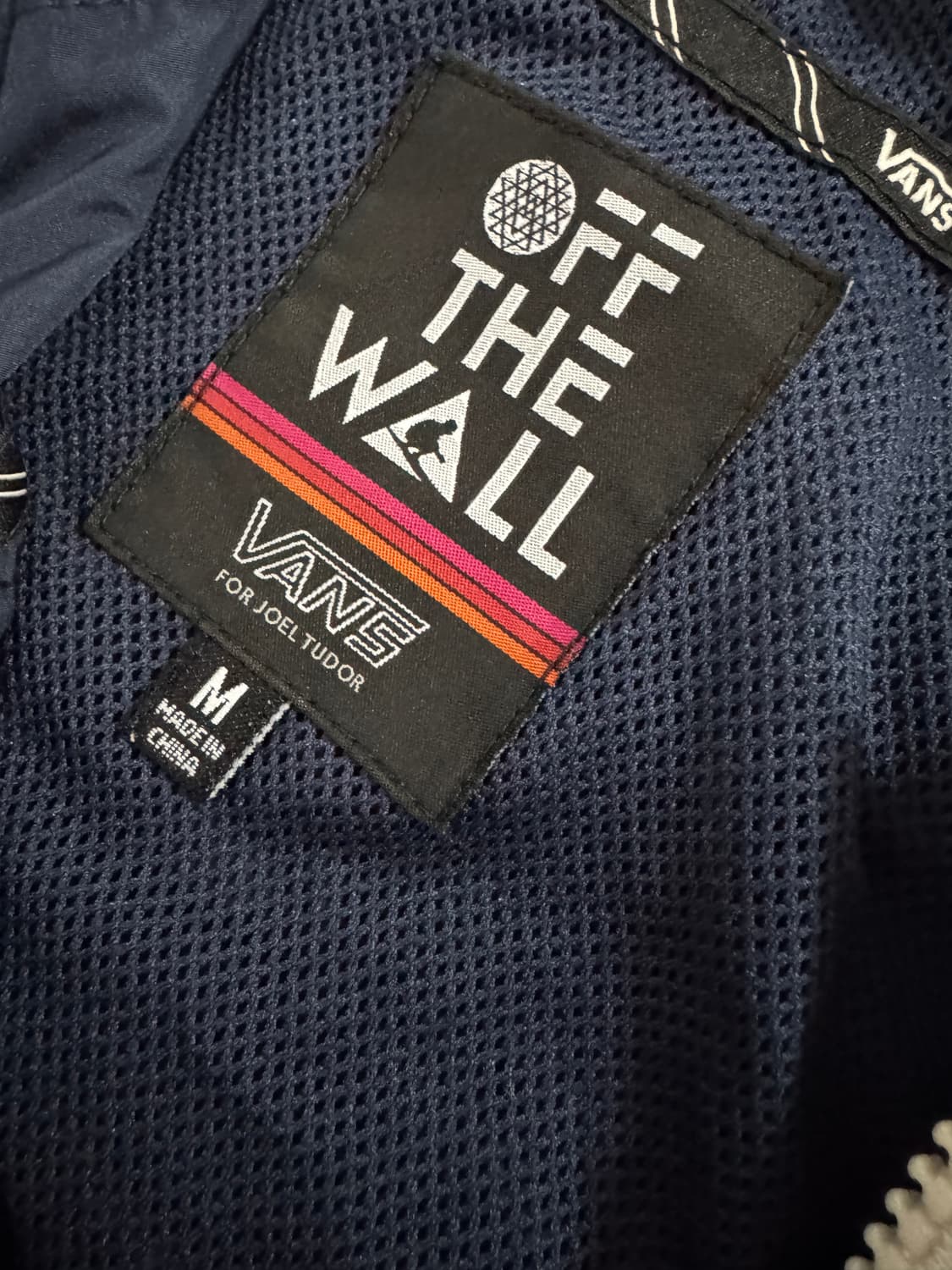 반스 Vans 올드스쿨 후드 바람막이 자켓 L ~ M 네이비 상품이미지3