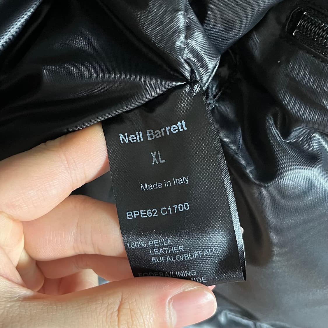 Neil Barrett Leather Padded Jacket 상품이미지6