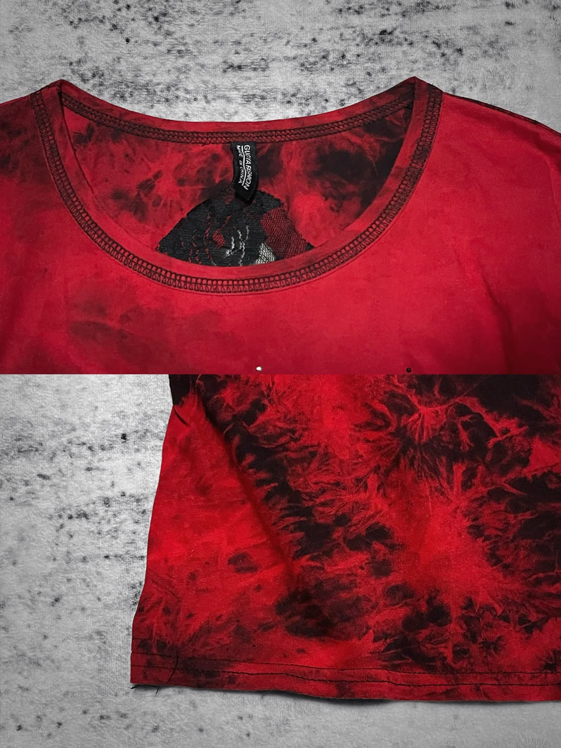 tie-dye rhinestone punk t 상품이미지4