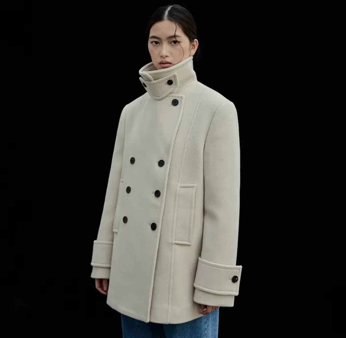 Wool pea coat 유니폼브릿지 우먼 상품이미지1
