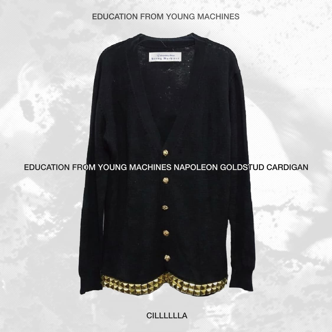 EDUCATION FROM YOUNGMACHINE나폴레옹골드스터드가디건 상품이미지1