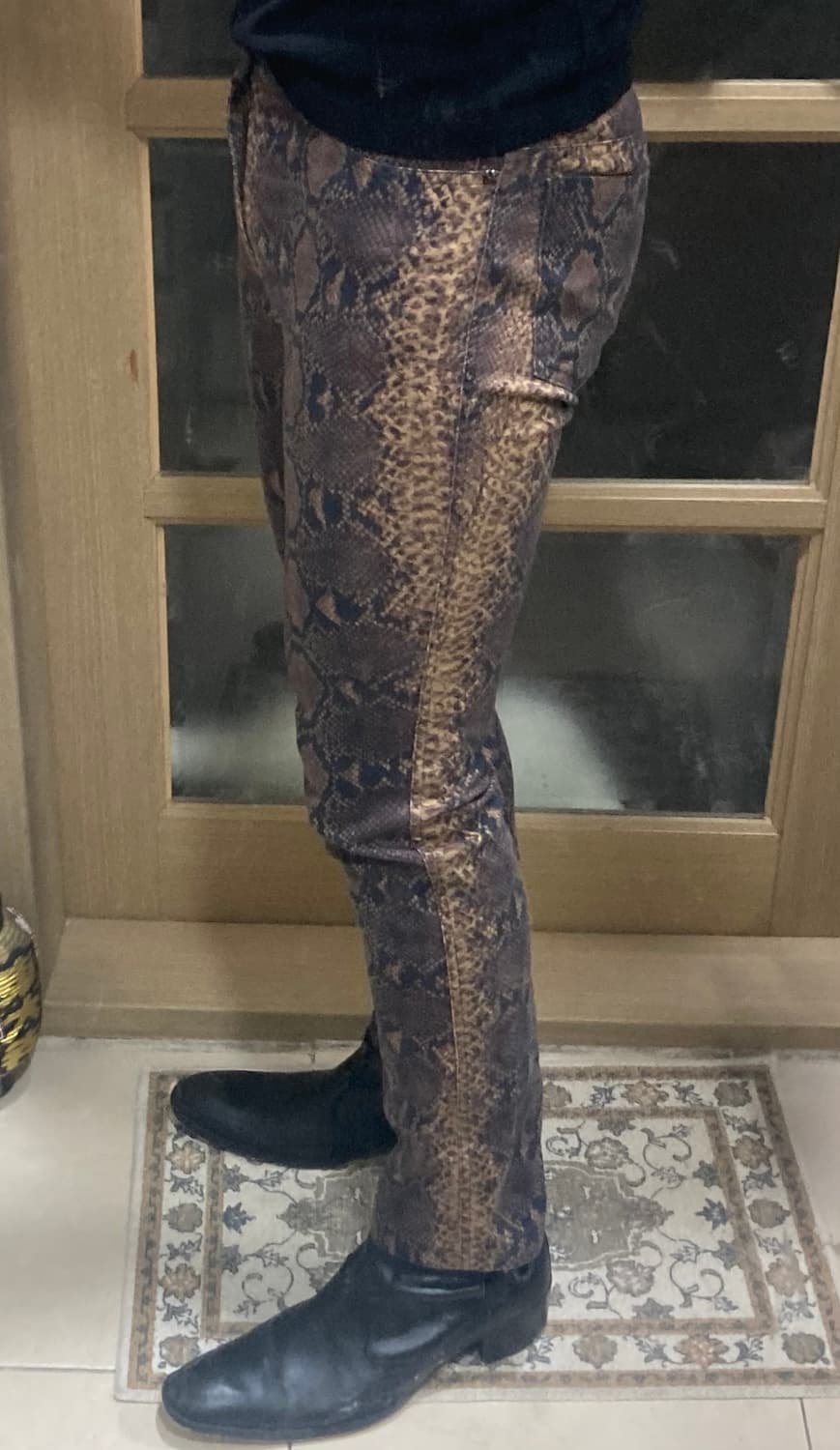 파이톤 스키니 팬츠 상품이미지1