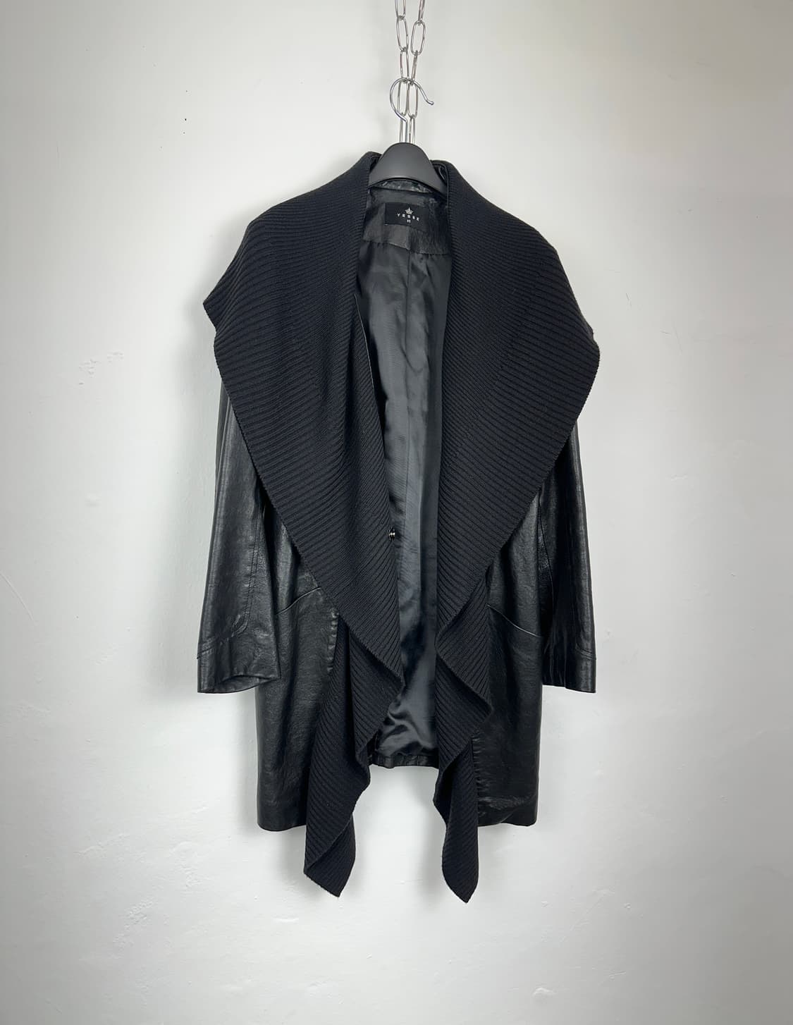 Sheepskin knit drape jacket  상품이미지3