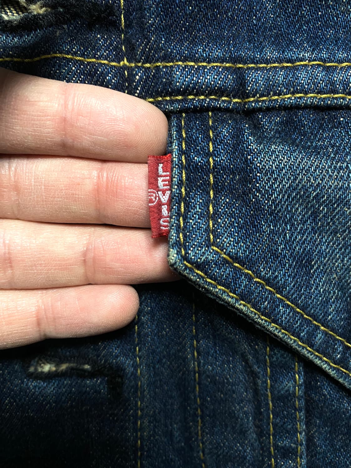 빈티지 리바이스 청자켓 빅E 70557 상품이미지2