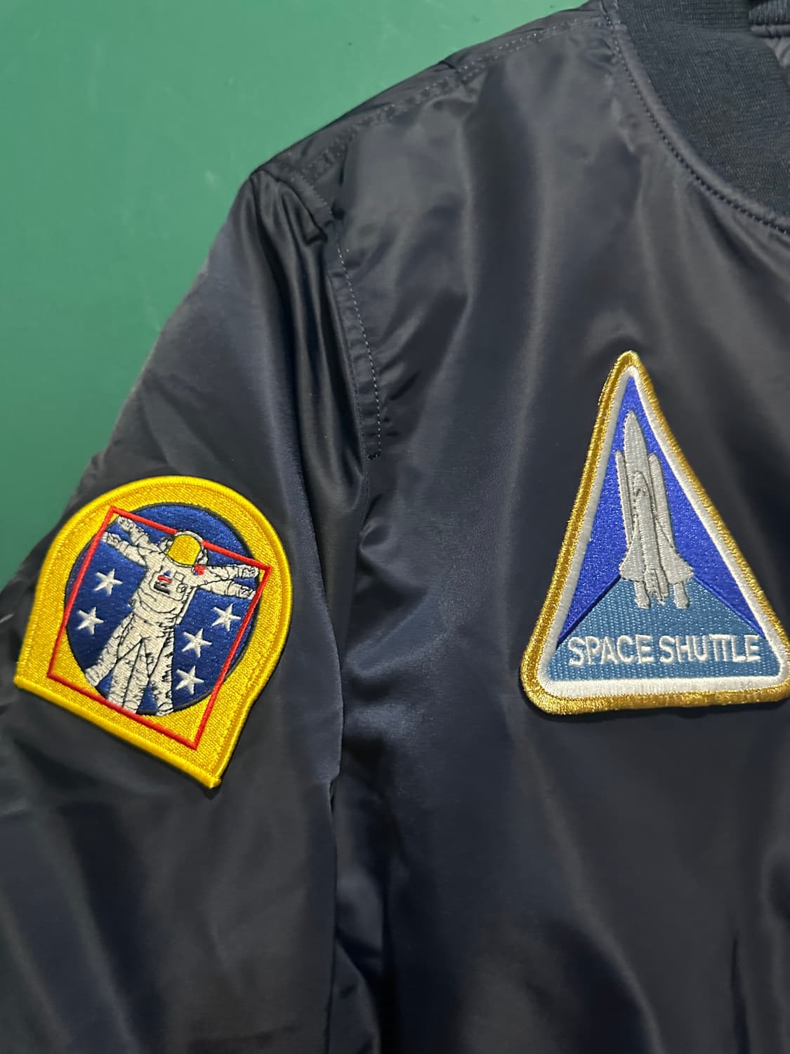 알파인더스트리 나사 신형ma-1 네이비L 상품이미지6