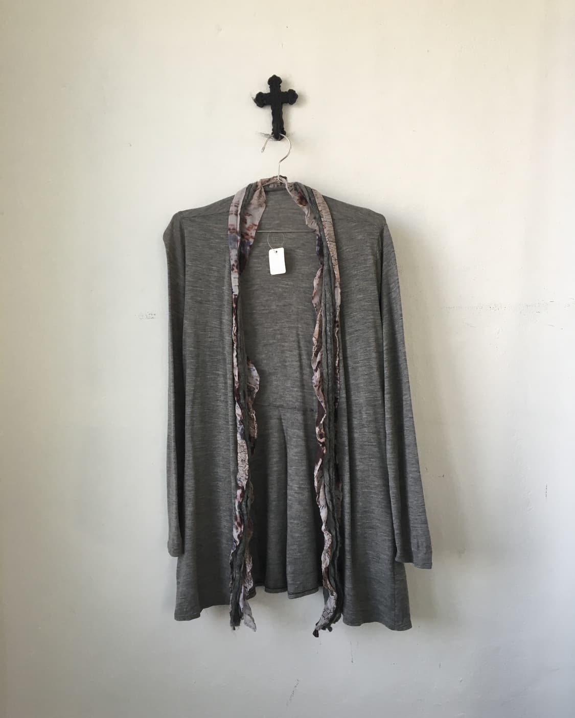 Frill point open cardigan 상품이미지2