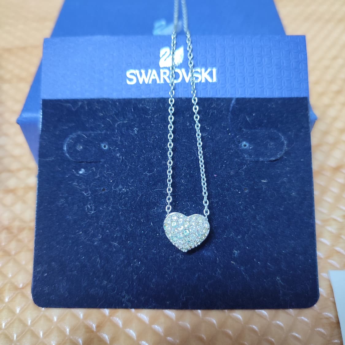 스와로브스키 볼드 하트 양면 목걸이 상품이미지2