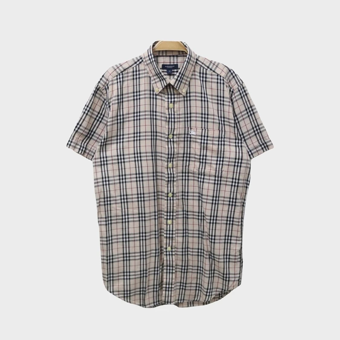 버버리 런던 체크 반팔 셔츠 66085 상품이미지1