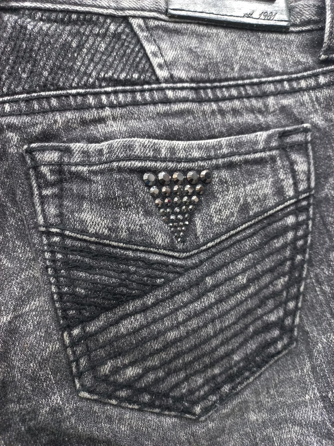 Guess 스키니진 그레이 워싱 허리둘레 25 상품이미지4