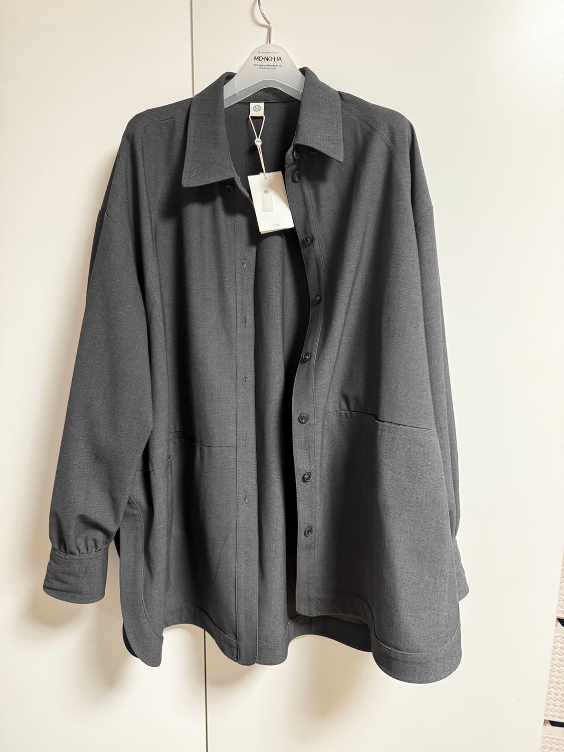 에토스 HEAVY TENCEL SHIRT JACKET 상품이미지3