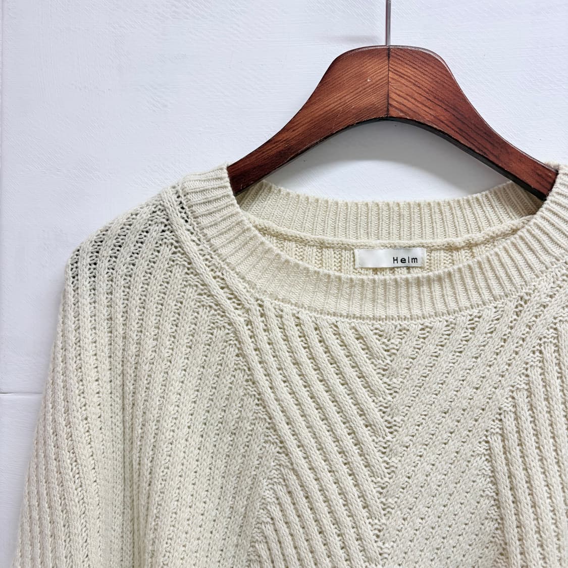 Helm 아이보리 벌룬 크롭 니트 (JPN) 상품이미지2