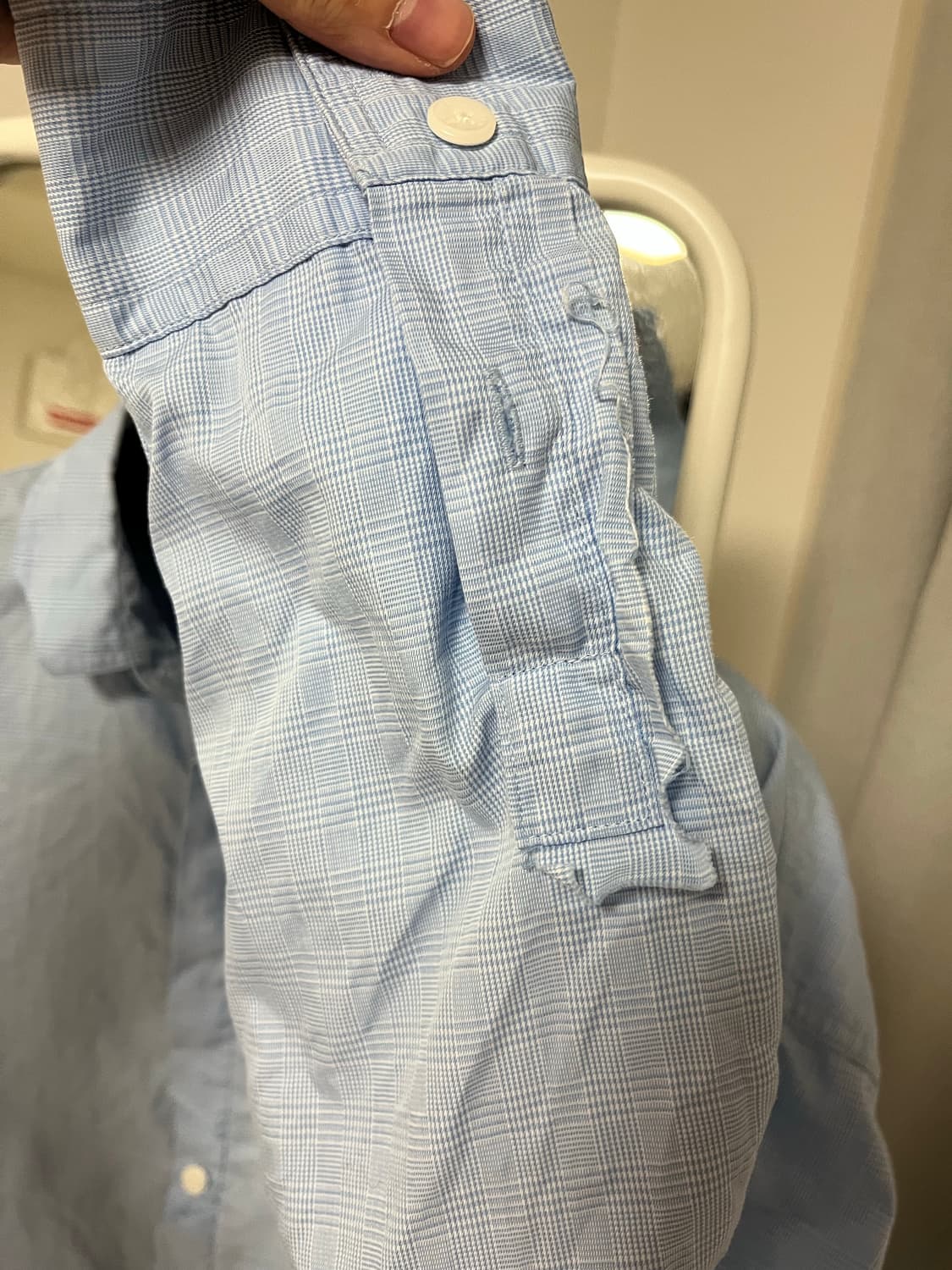 아더에러 블루 체크 셔츠 상품이미지5