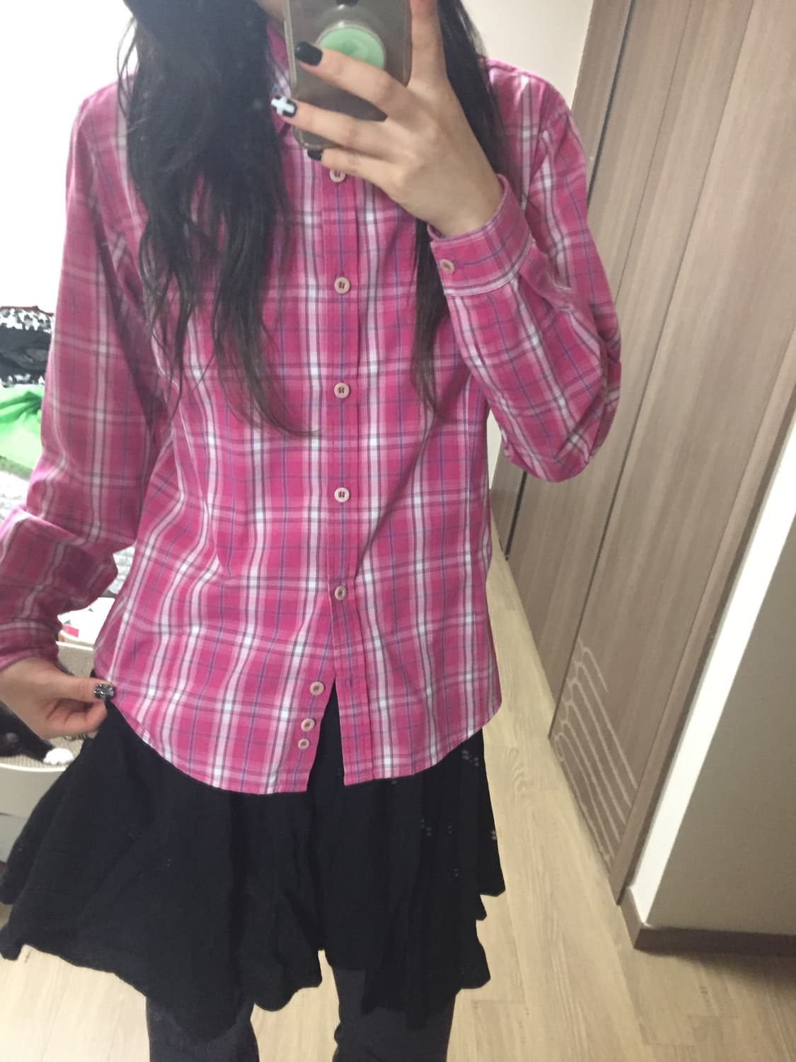 빈티지 체크셔츠 상품이미지1