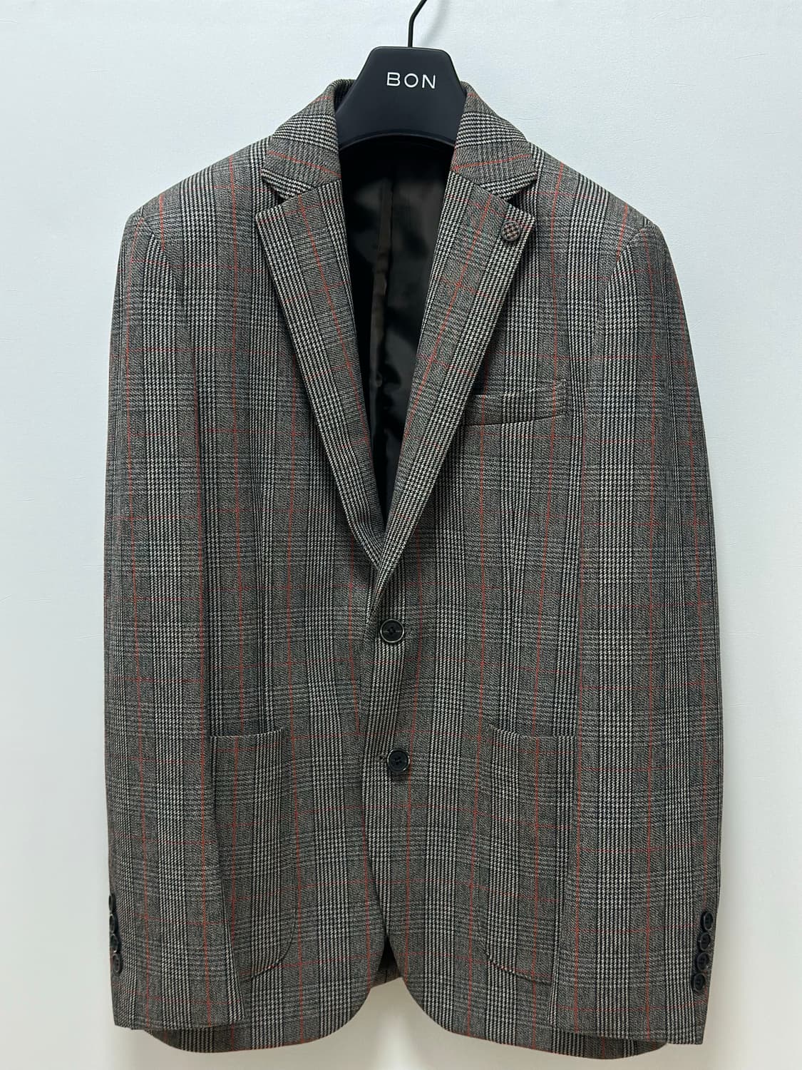 BON(본) 브라운 체크 투버튼 싱글자켓/100사이즈 상품이미지4