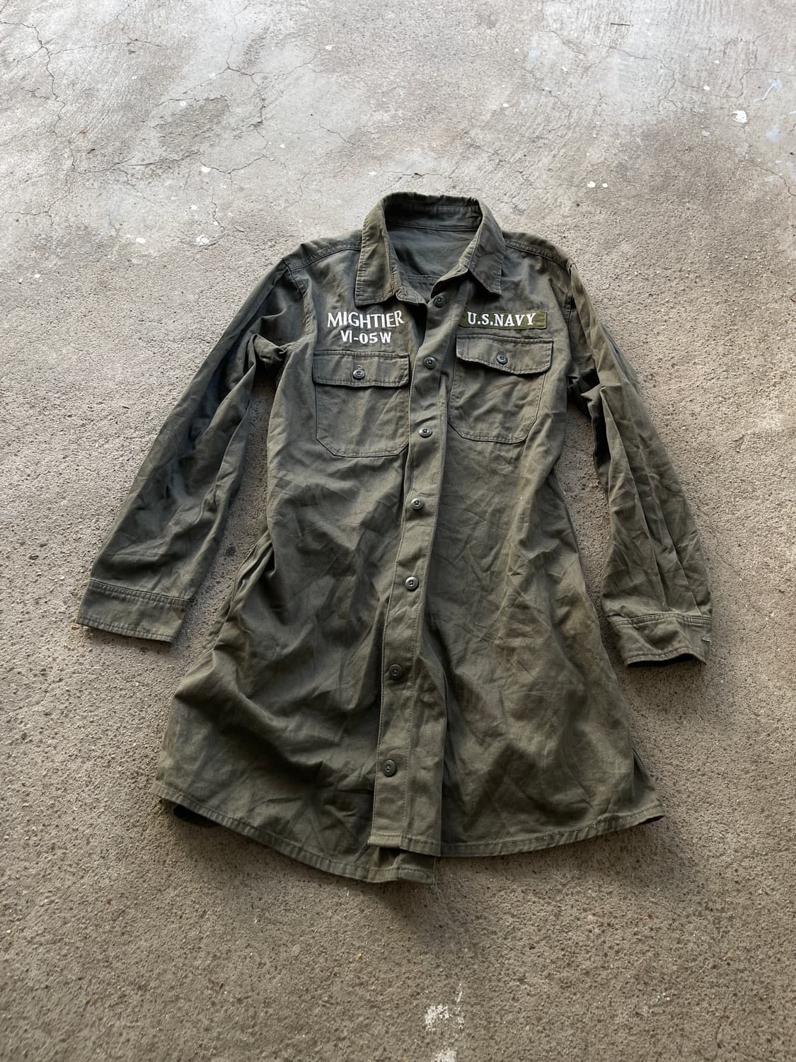 Miltery long jacket 상품이미지2