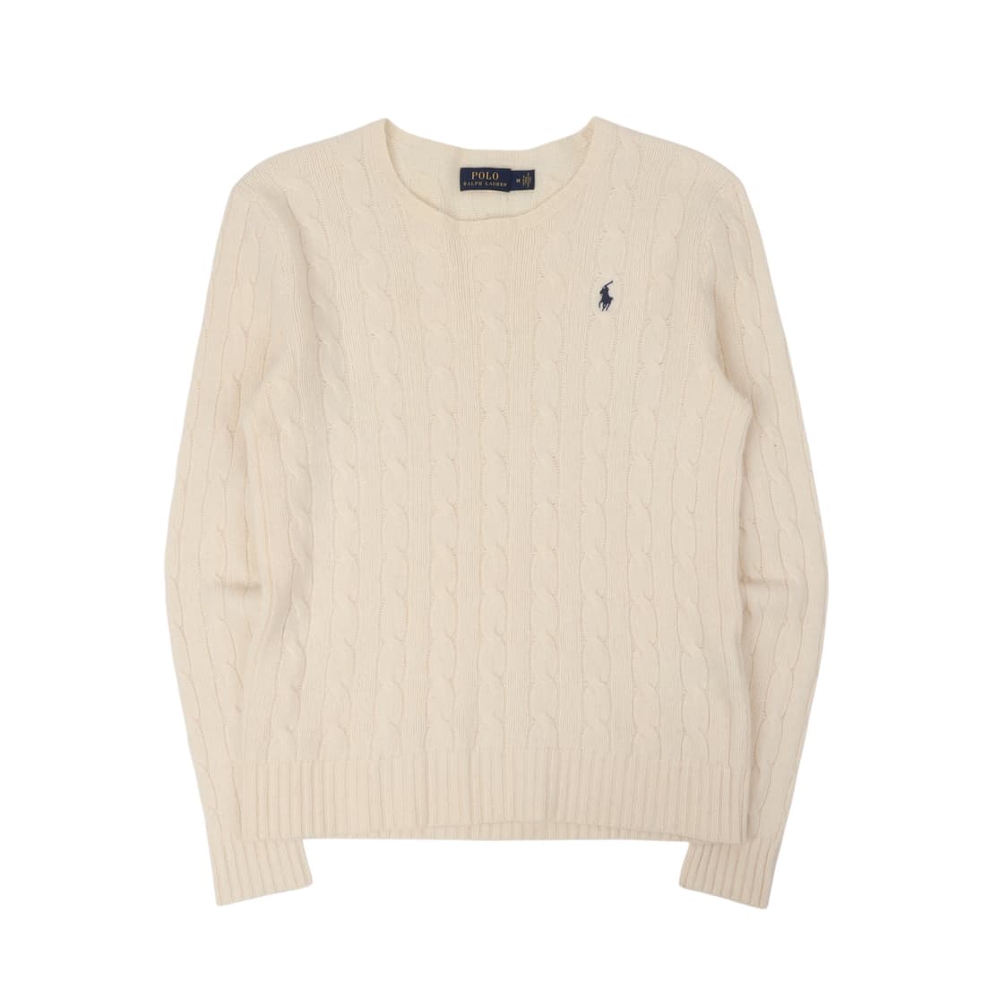 폴로 랄프로렌 크림 울 캐시미어 케이블 니트 상품이미지1