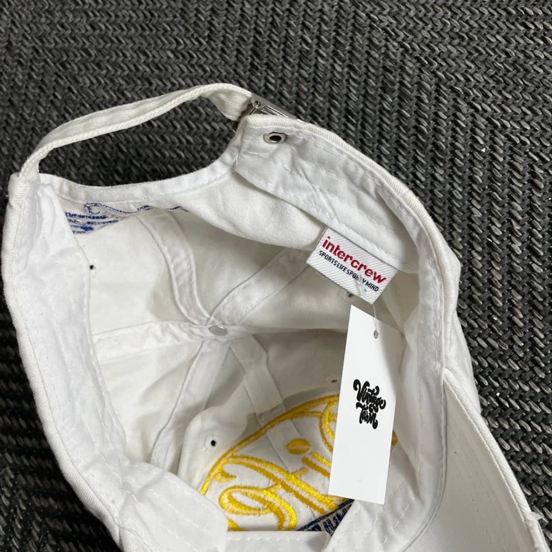 인터크루 y2k 빈티지 화이트 볼캡 o 4404 상품이미지4