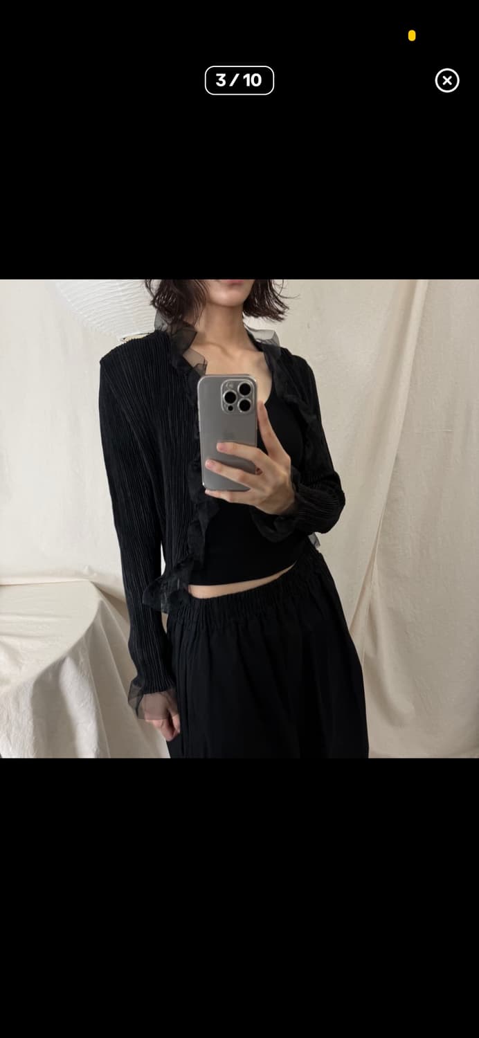 Specchio 스페치오 플리츠 가디건 상품이미지4