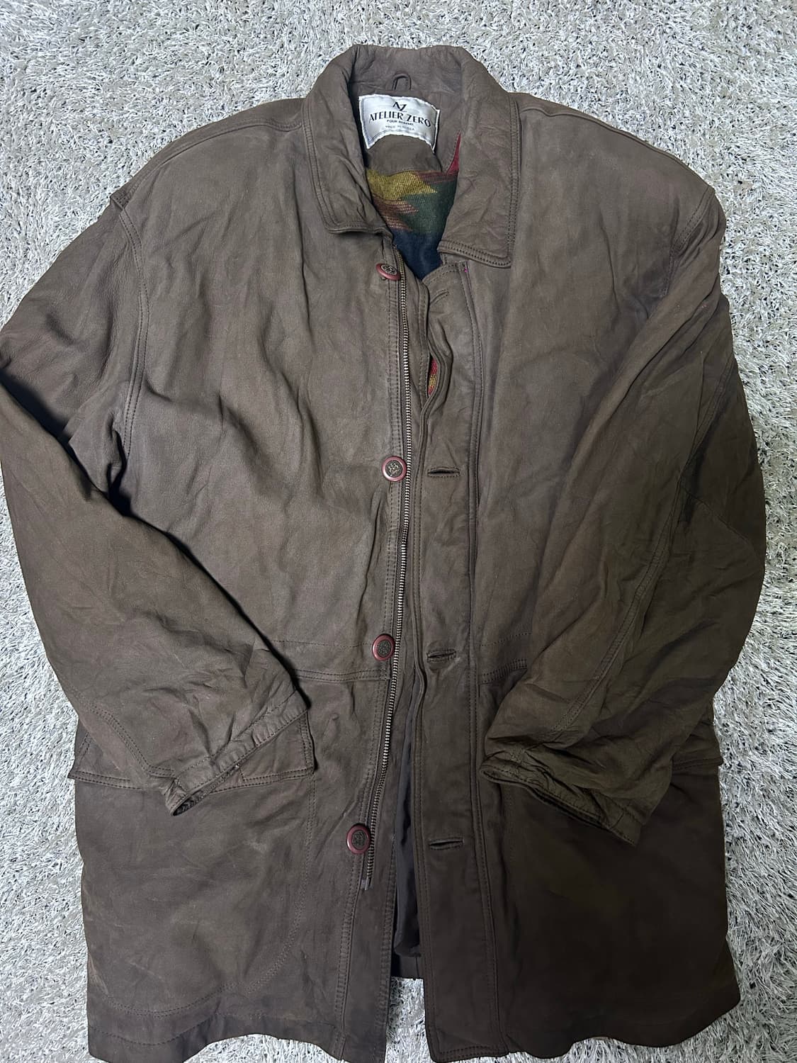 일본판 소가죽 헌팅자켓 사이즈 105~110 상품이미지1