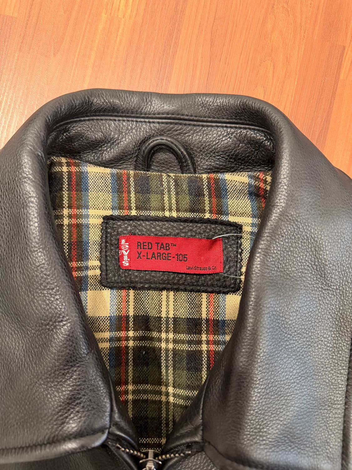 00s Levis 리바이스 레드탭 카우하이드 레더 자켓 상품이미지8
