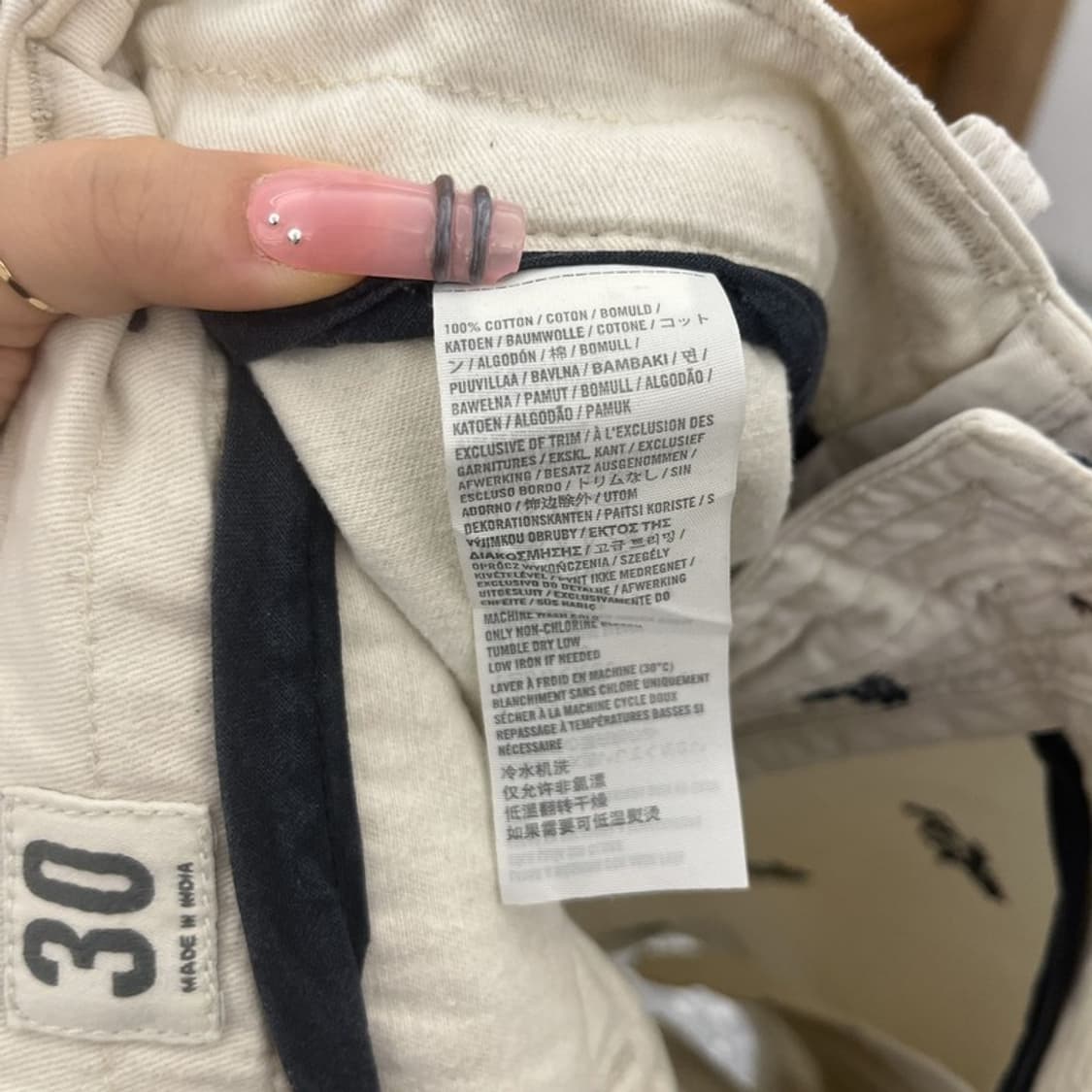 아베크롬비 캐주얼 키치 자수 패턴 치노 반바지 30인치 C12143 상품이미지7