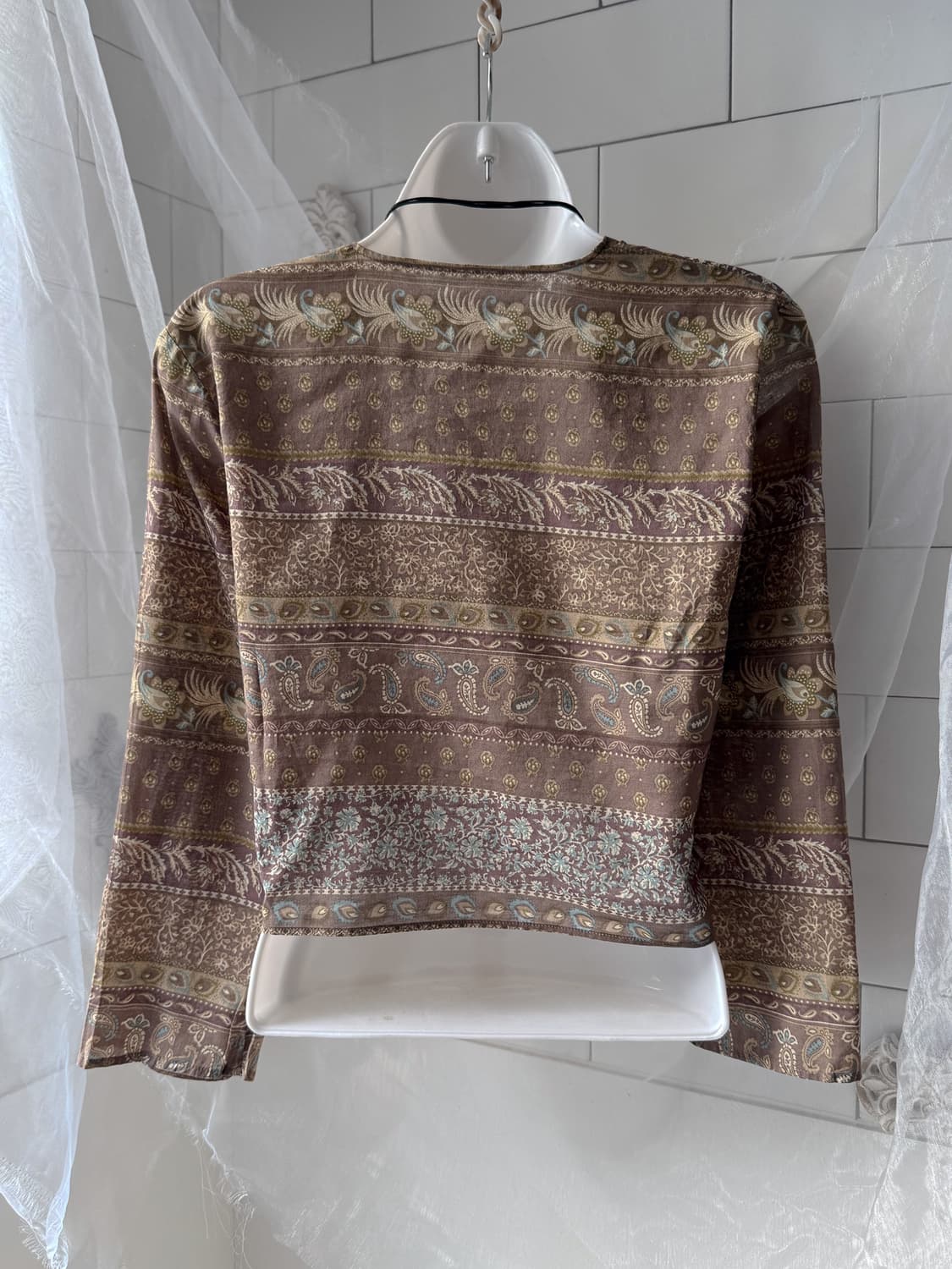 Paisley No-Button Cardigan 0298 상품이미지5