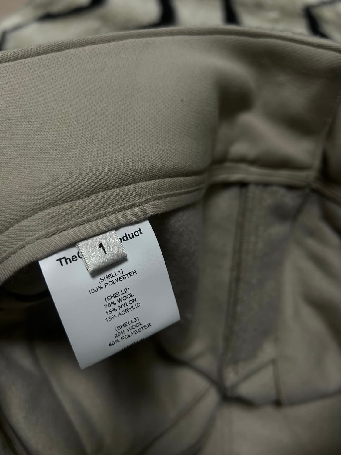 [1]더오픈프로덕트 Raw-Cut 울 패치워크 팬츠/베이지 상품이미지6