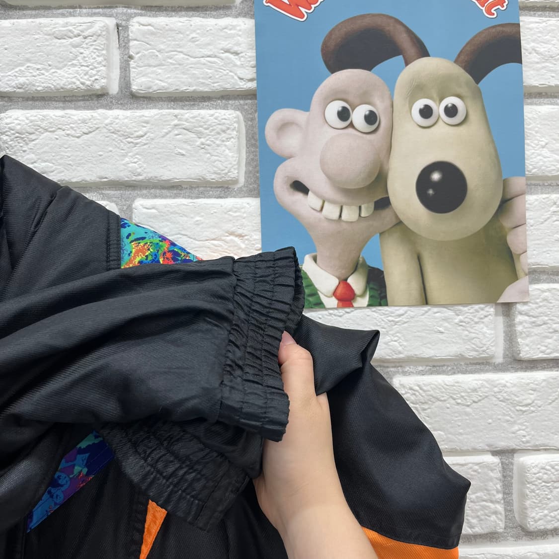 아식스 올드스쿨 바람막이 자켓 블랙-XL 105 상품이미지3
