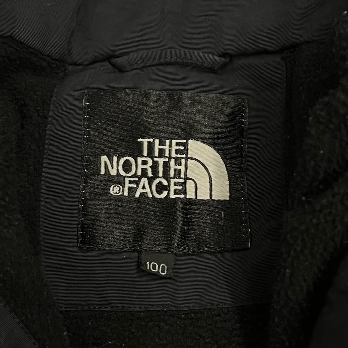 [정품/100] 노스페이스 블랙 후드 바람막이 자켓 b15 상품이미지5