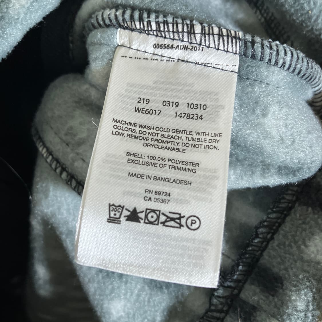 M)컬럼비아 체크패턴 후리스 자켓 상품이미지5