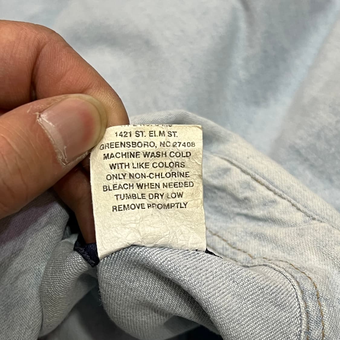  랭글러 웨스턴 데님 셔츠 y14648 상품이미지7