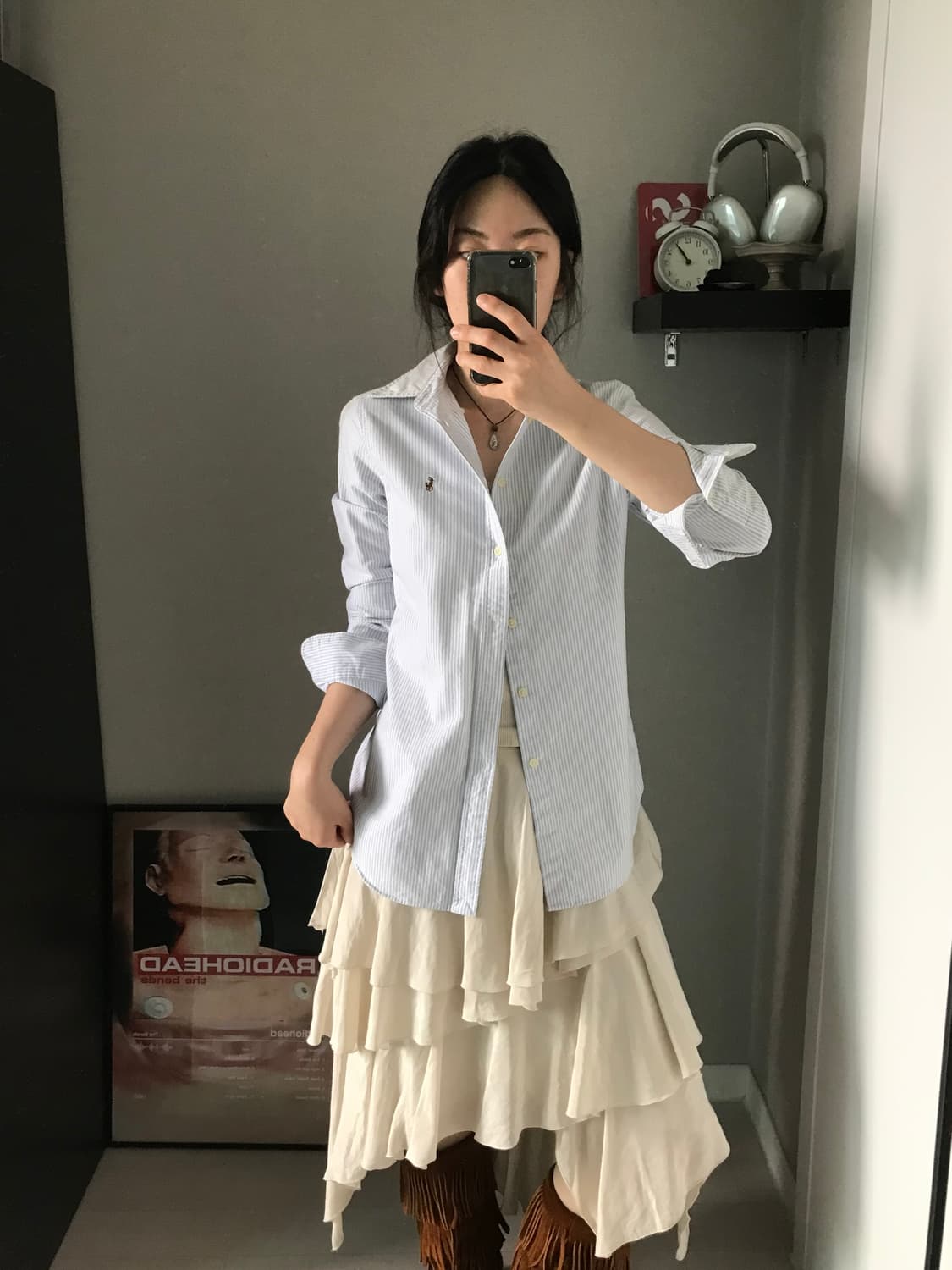 폴로 랄프로렌 포니로고 스트라이프 셔츠 상품이미지3