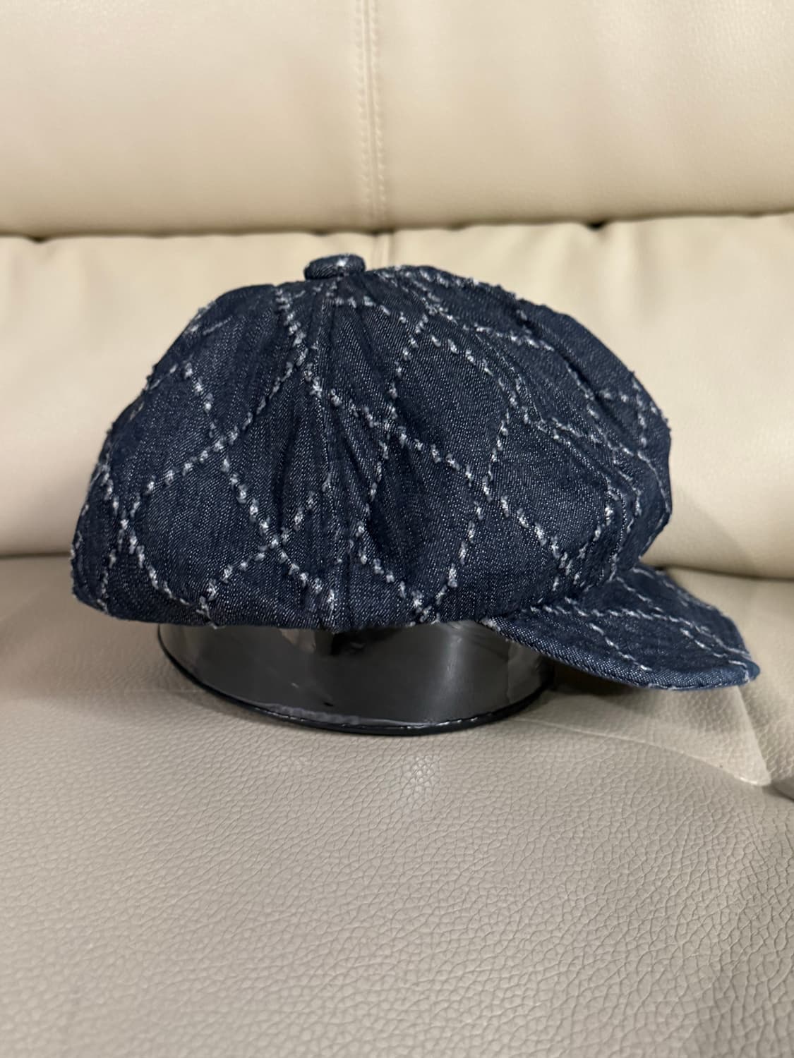 Stitch point denim newsboy cap 상품이미지2