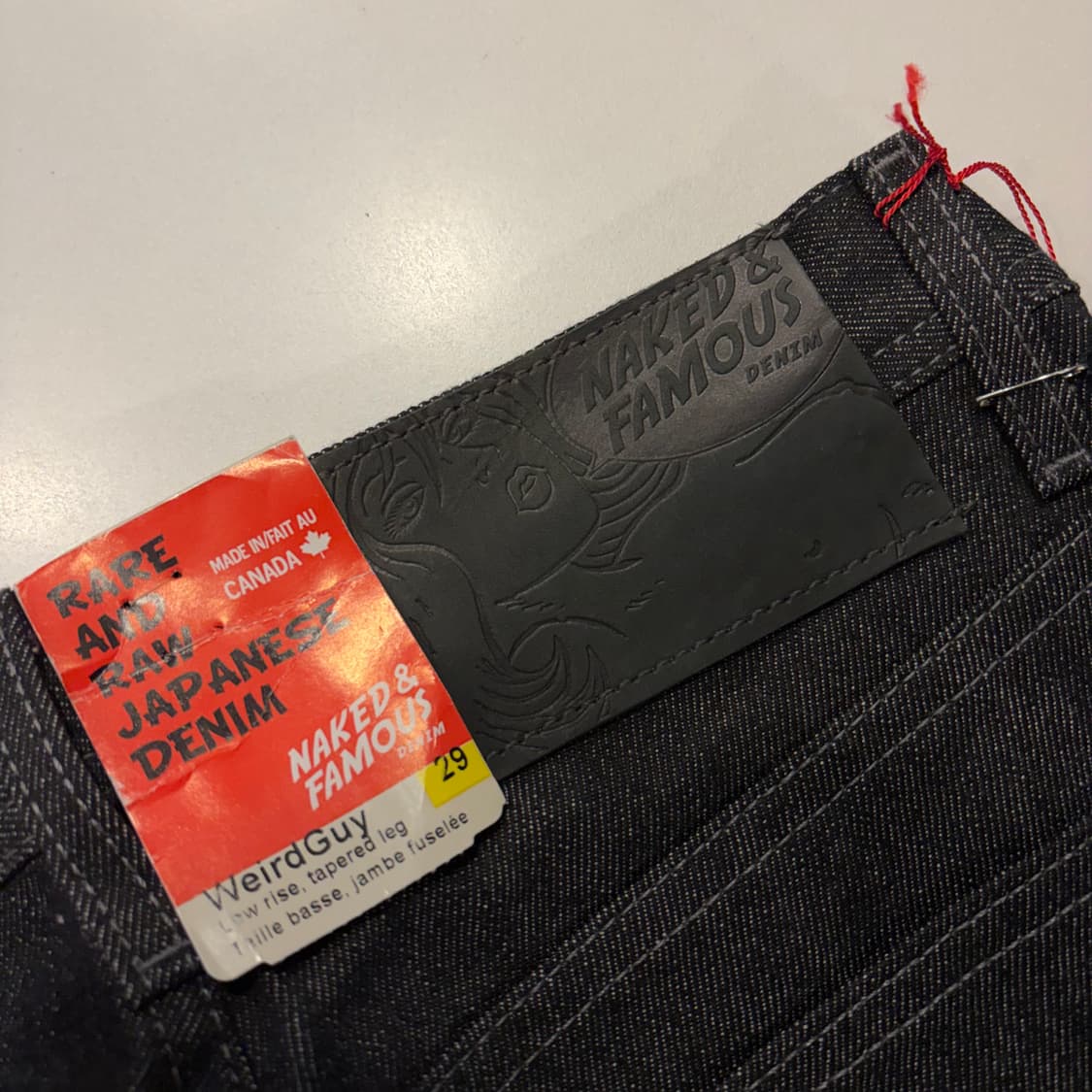 [29] 네이키드앤페이머스 블랙 셀비지 데님 팬츠 청바지 D584 상품이미지4