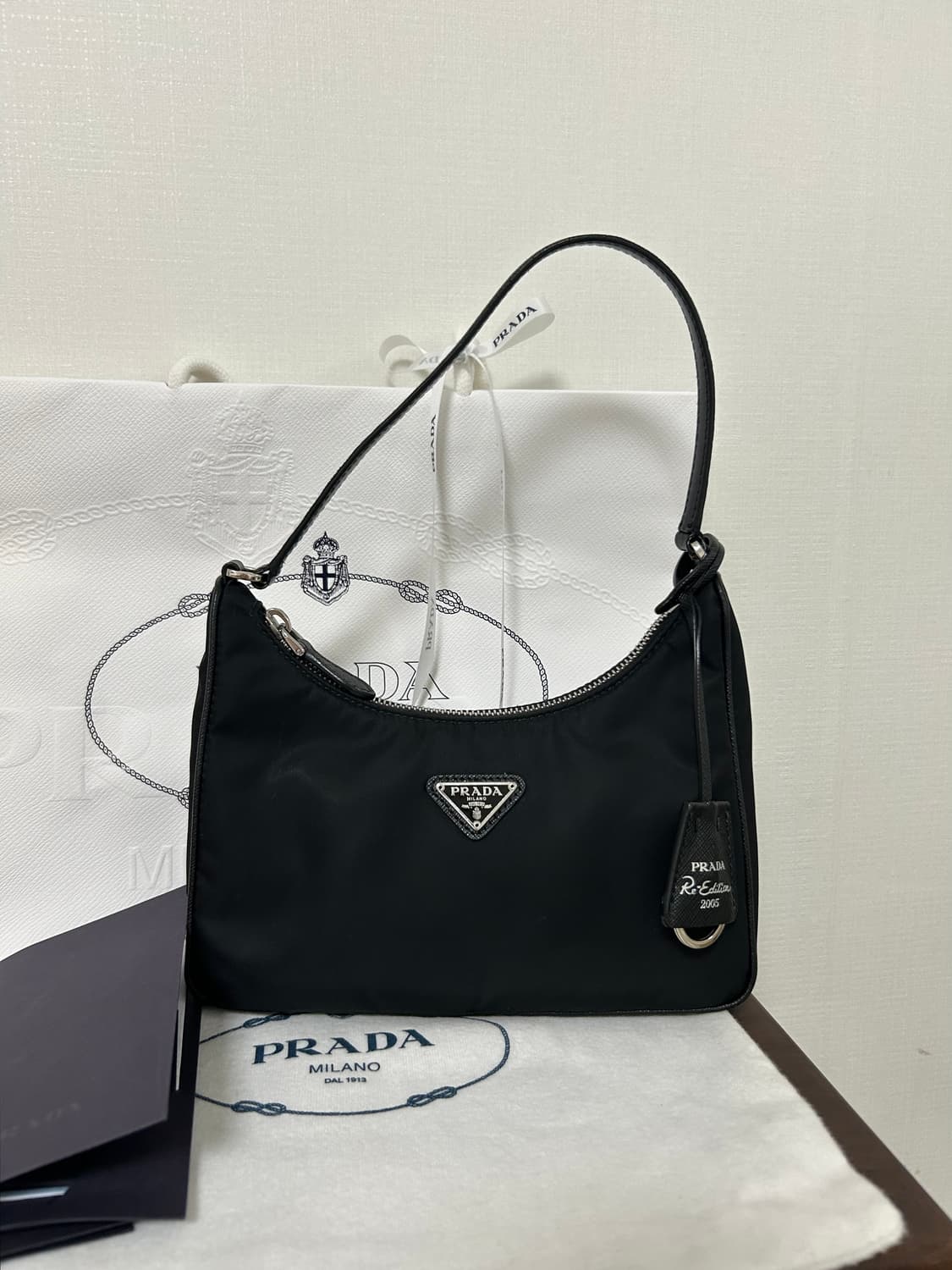 PRADA 프라다 리에디션 2005 리나일론 미니백 숄더백(가죽스트랩) 상품이미지1