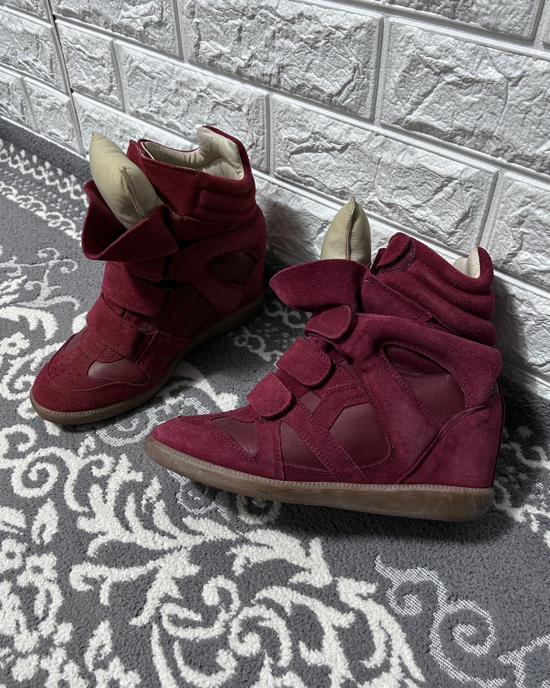 이자벨마랑 베켓 스니커즈 와인 버건디 상품이미지1