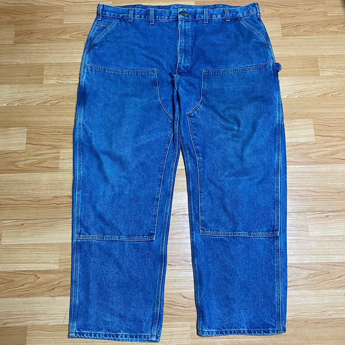 칼하트 B73 DST 더블니 카펜터 데님 팬츠 48x32 상품이미지1