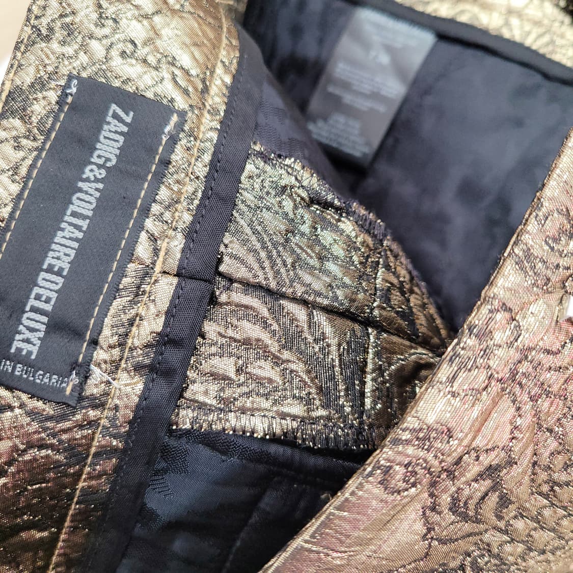 쟈딕앤볼테르 메탈금사 패턴 바지 팬츠 (표기36) 새상품 상품이미지9