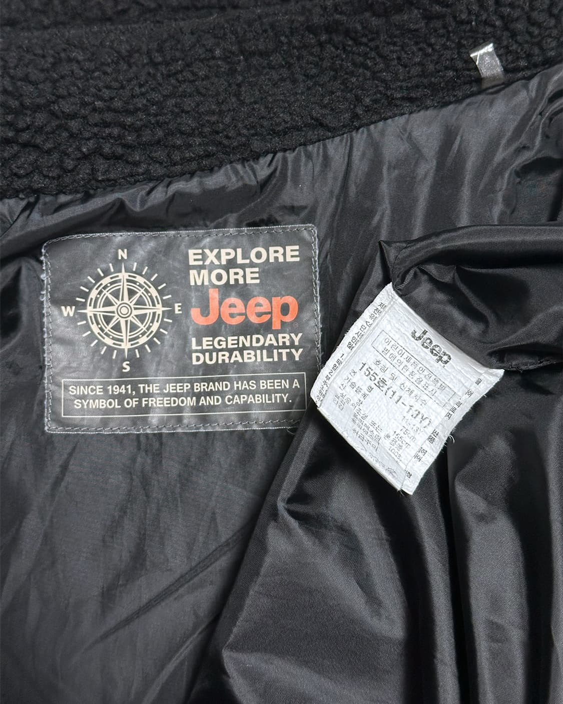 JEEP 뽀글이 자켓 블랙 상품이미지3