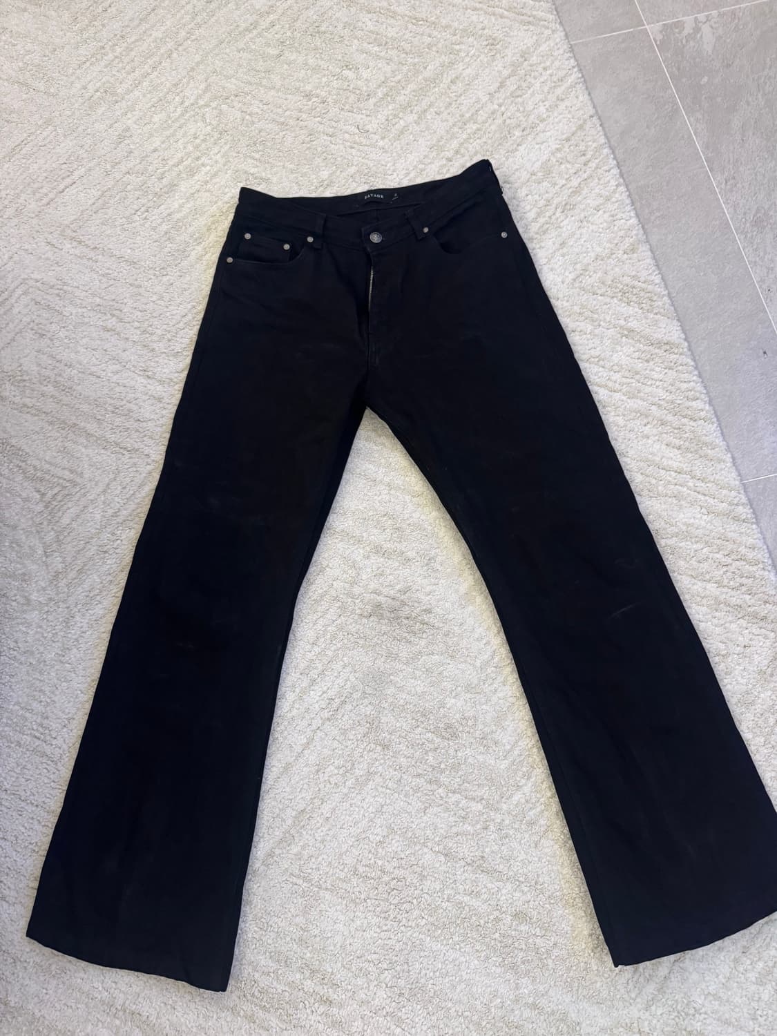 세비지 부츠컷 블랙진 XL 상품이미지2