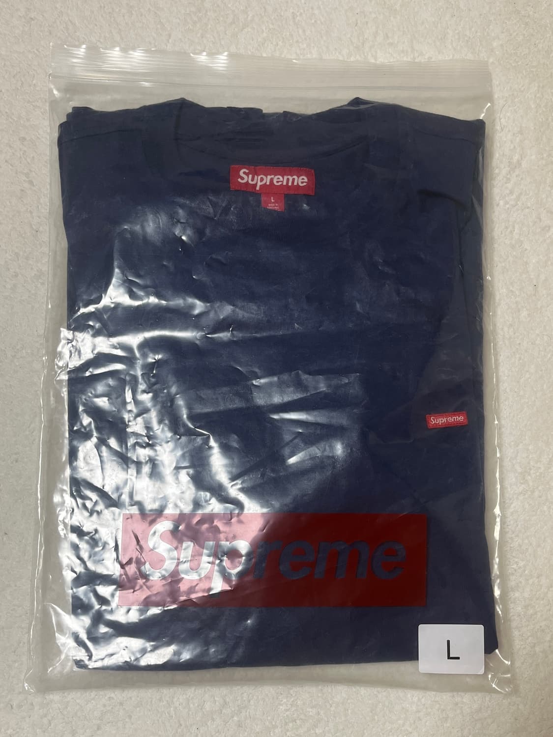 슈프림 스몰 박스 티셔츠 네이비 24FW 상품이미지3