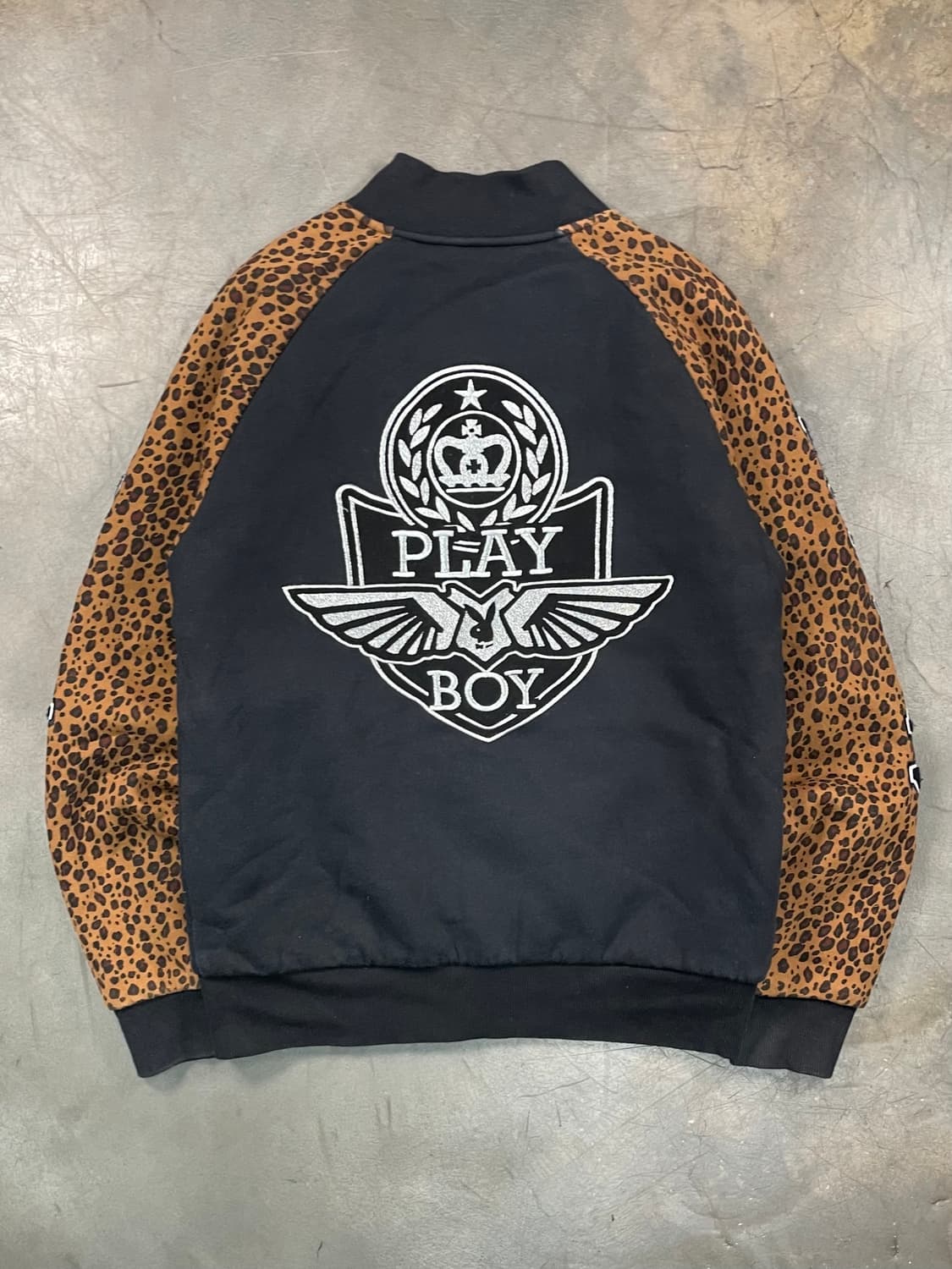 플레이보이 레오파드 퀼팅 바시티 자켓 상품이미지6