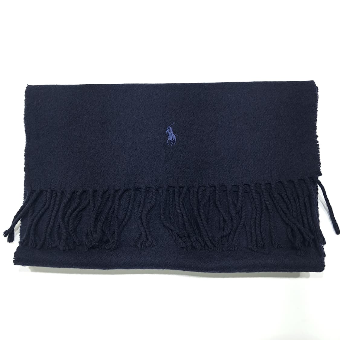 MX621 폴로 90s 영국판 램스울캐시미어 네이비 머플러 목도리 상품이미지7