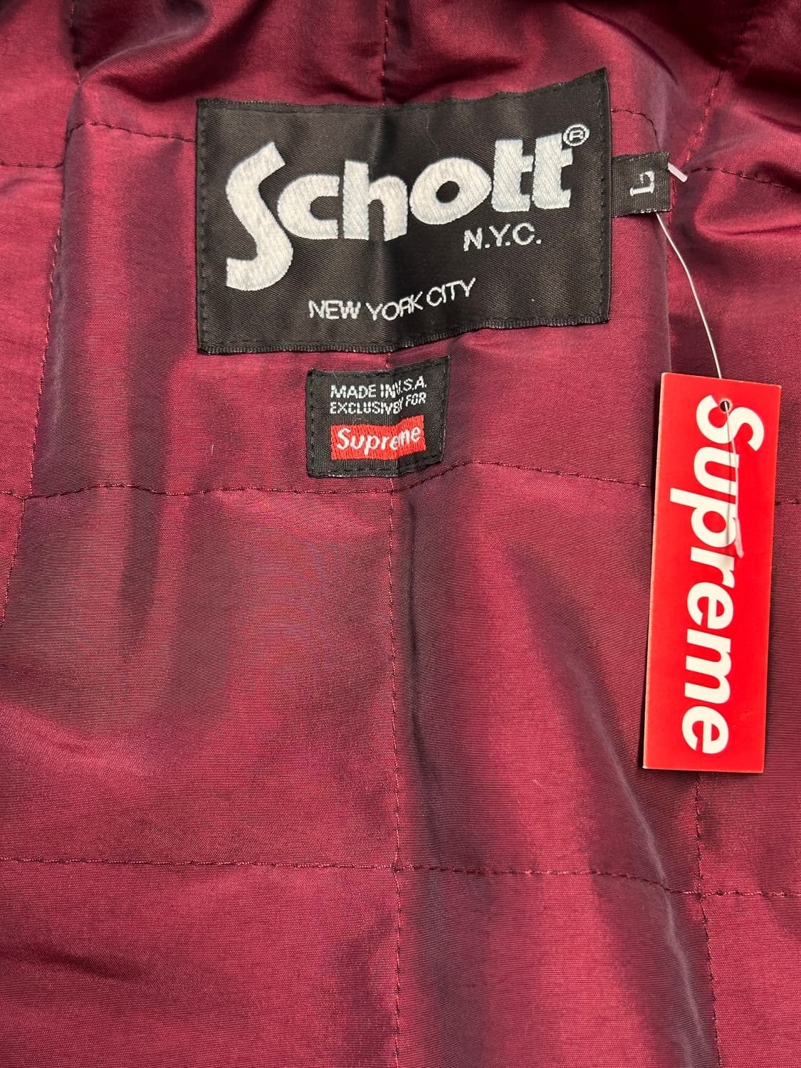 25FW 슈프림 x 쇼트 레더 레이서 자켓 틸 [L] 상품이미지6