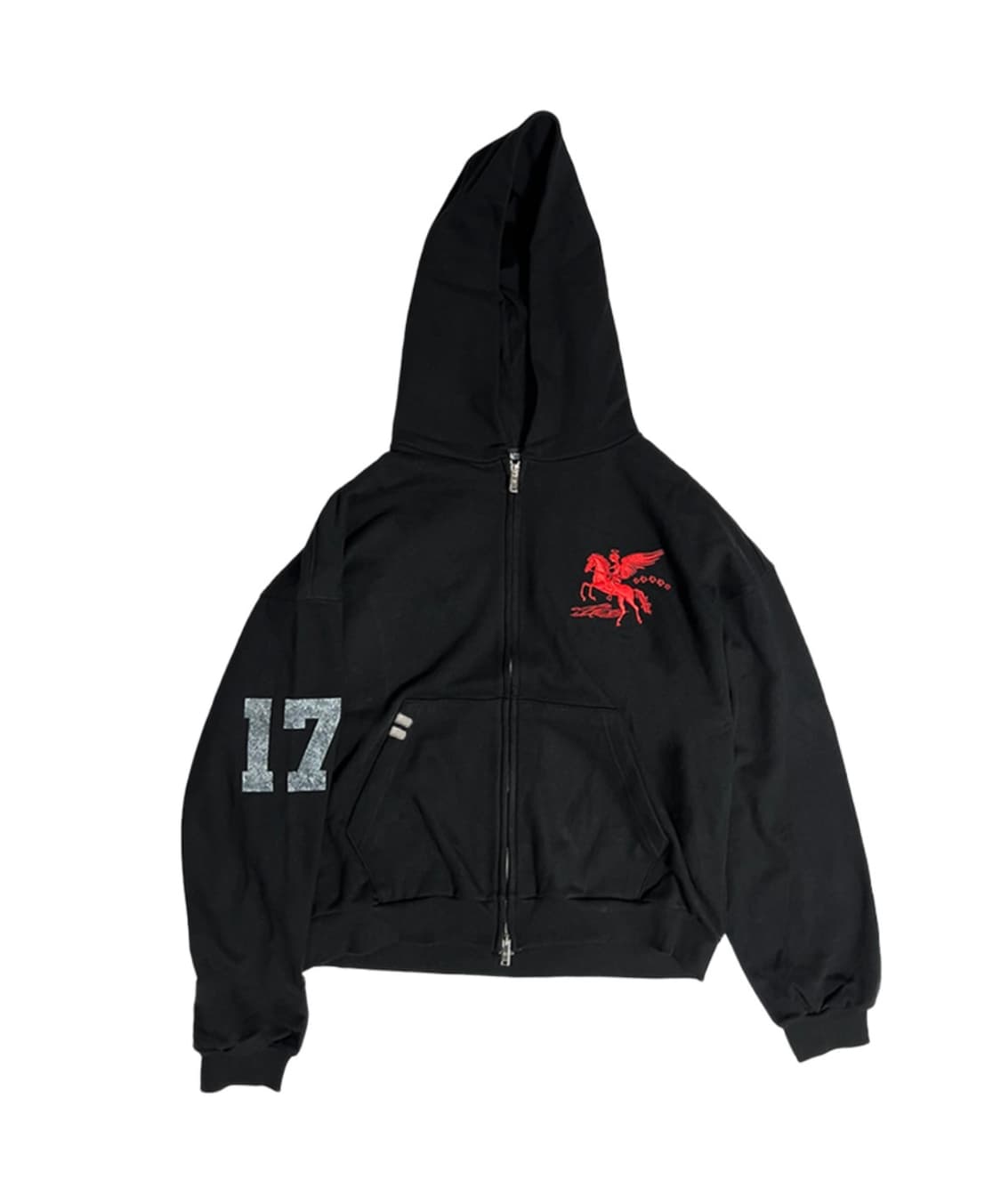 (1 2) 파코서플라이 폴링 엔젤 집업 후디 블랙 새상품 상품이미지1