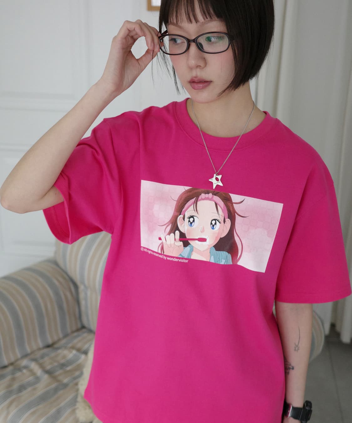 wondervisitor SS-Good morning T-shirt 상품이미지2