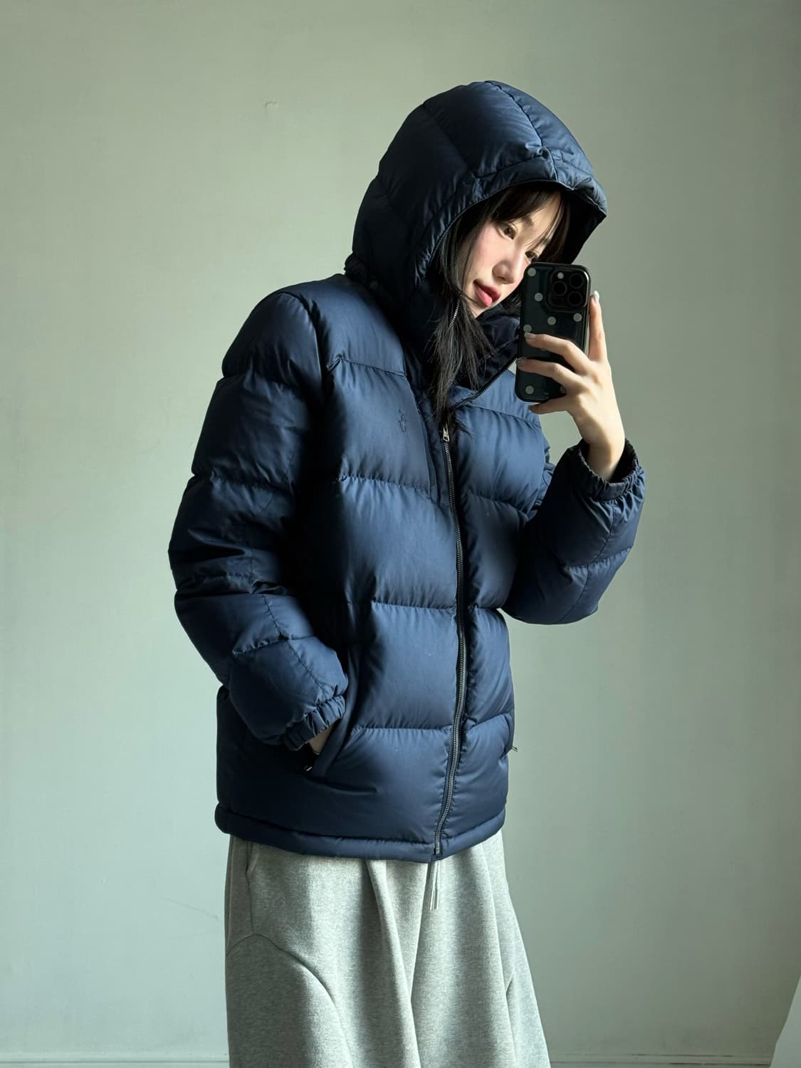 폴로 덕다운 네이비 패딩 상품이미지2