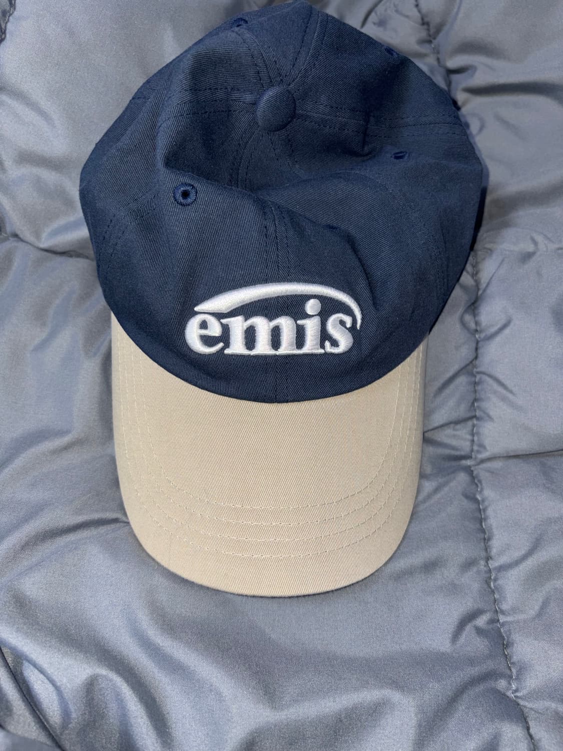 이미스 뉴 로고 믹스 볼캡 베이지 네이비 상품이미지1